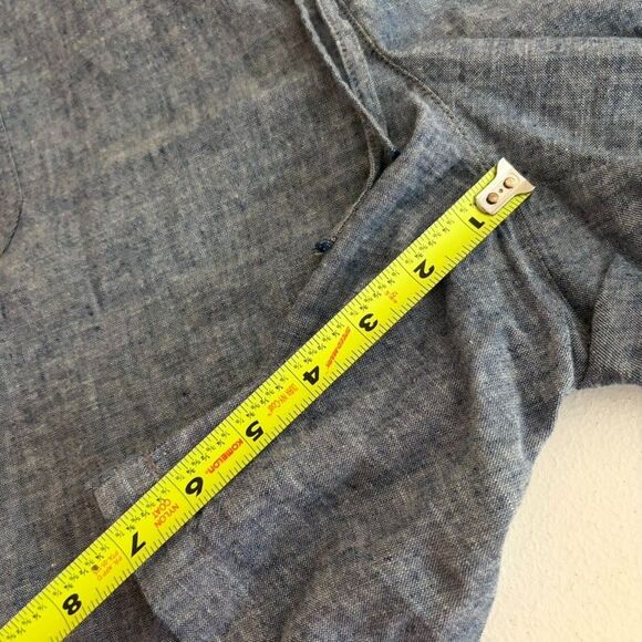 Talbots Shorts Women's 16 Blue Casual Drawstring Linen Blend 7" Inseam - Picture 9 of 9